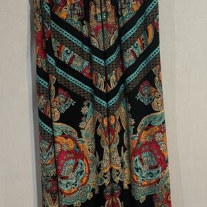 Bohemian Multicolor Maxi Dress. Used. Worn once. 59 inches long. Like new.